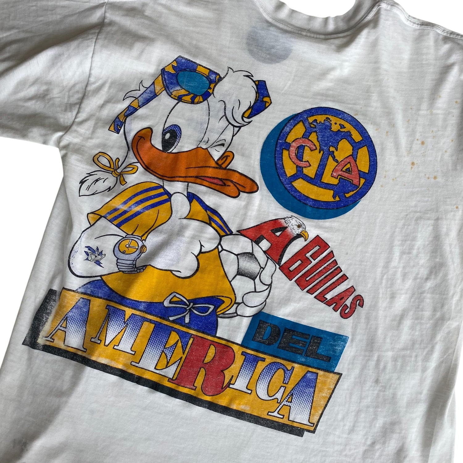 Vintage 90s Club America Duck Cartoon T-Shirt