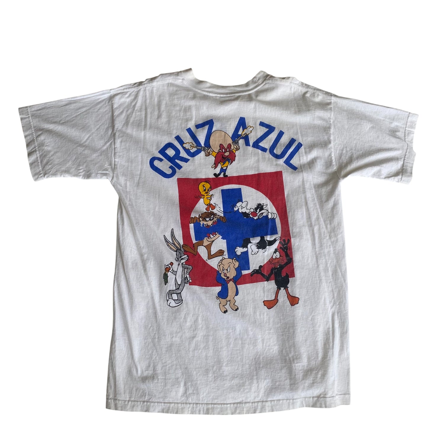 Vintage 90s Cruz Azul Looney Tunes Graphic T-Shirt