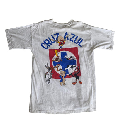 Vintage 90s Cruz Azul Looney Tunes Graphic T-Shirt