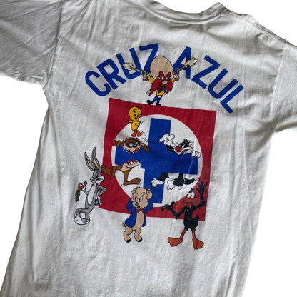 Vintage 90s Cruz Azul Looney Tunes Graphic T-Shirt