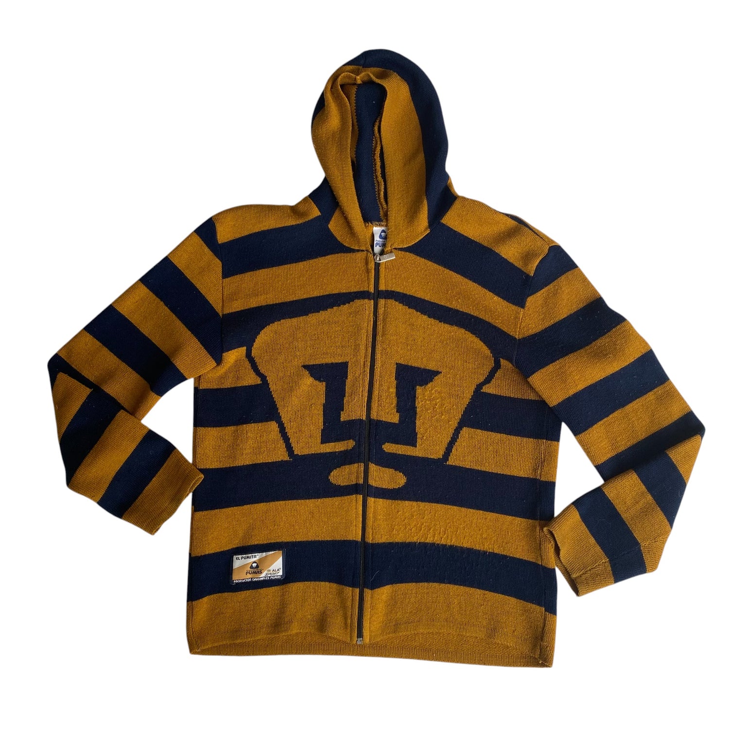 Vintage Pumas UNAM Knit Zip Up Hoodie