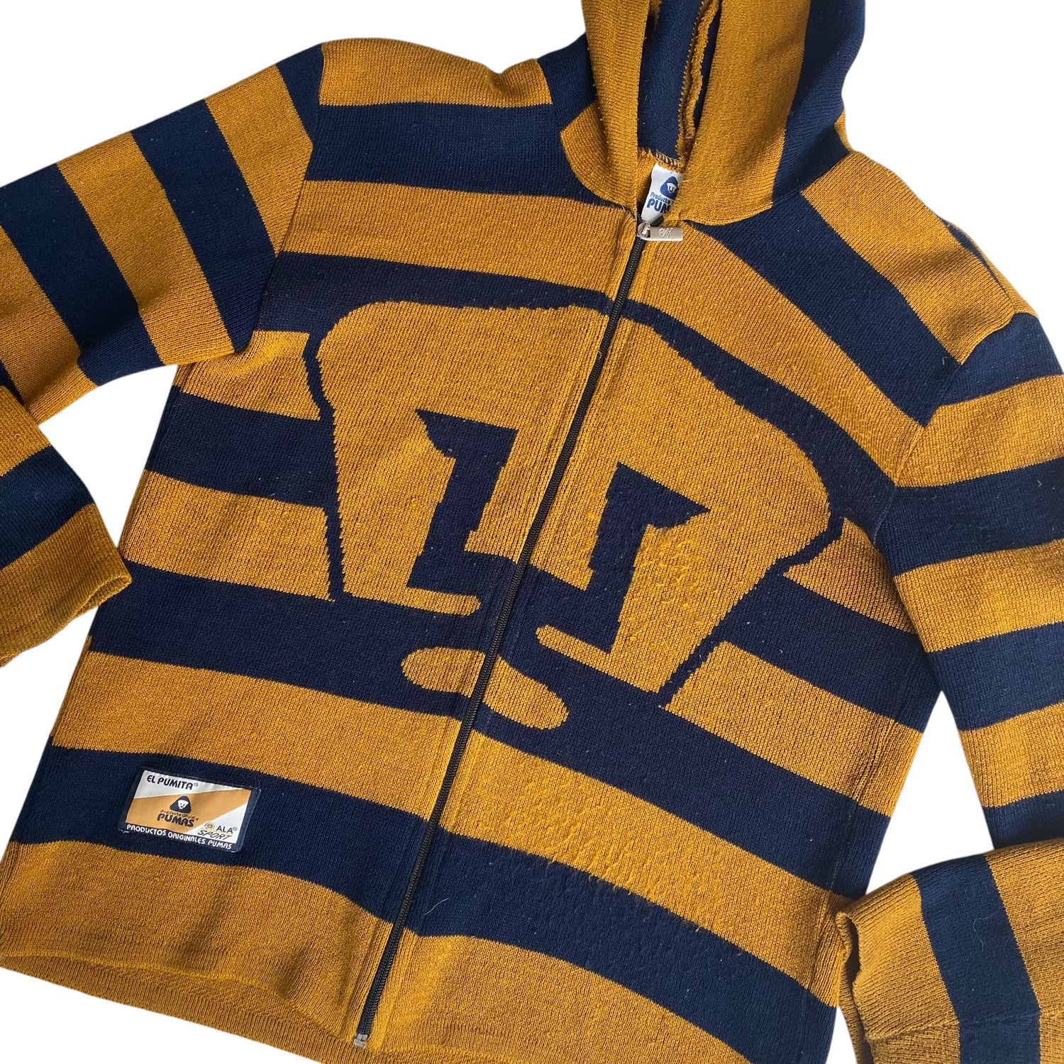 Vintage Pumas UNAM Knit Zip Up Hoodie
