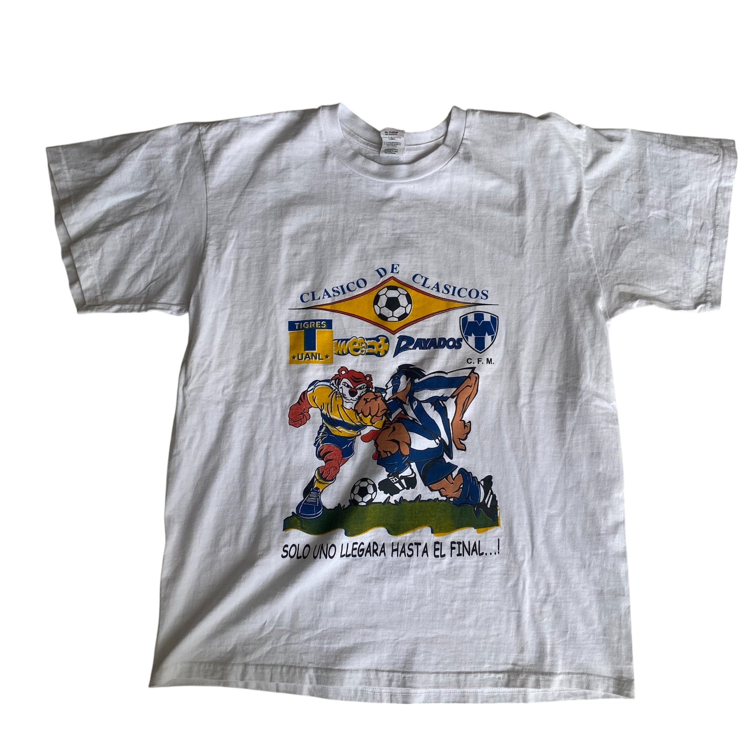 Vintage 2003 Rayados de Monterrey vs Tigres UANL Graphic T-Shirt