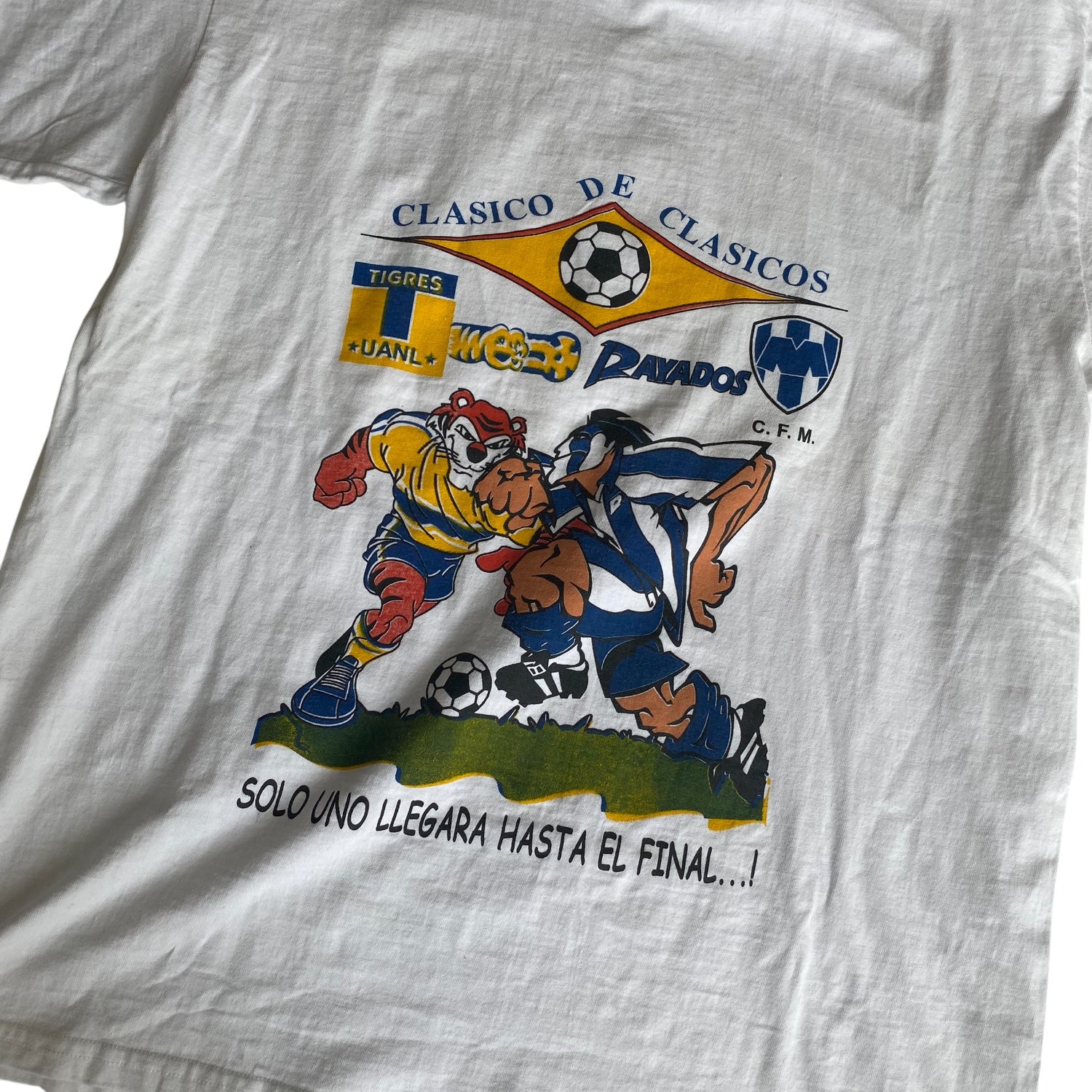 Vintage 2003 Rayados de Monterrey vs Tigres UANL Graphic T-Shirt