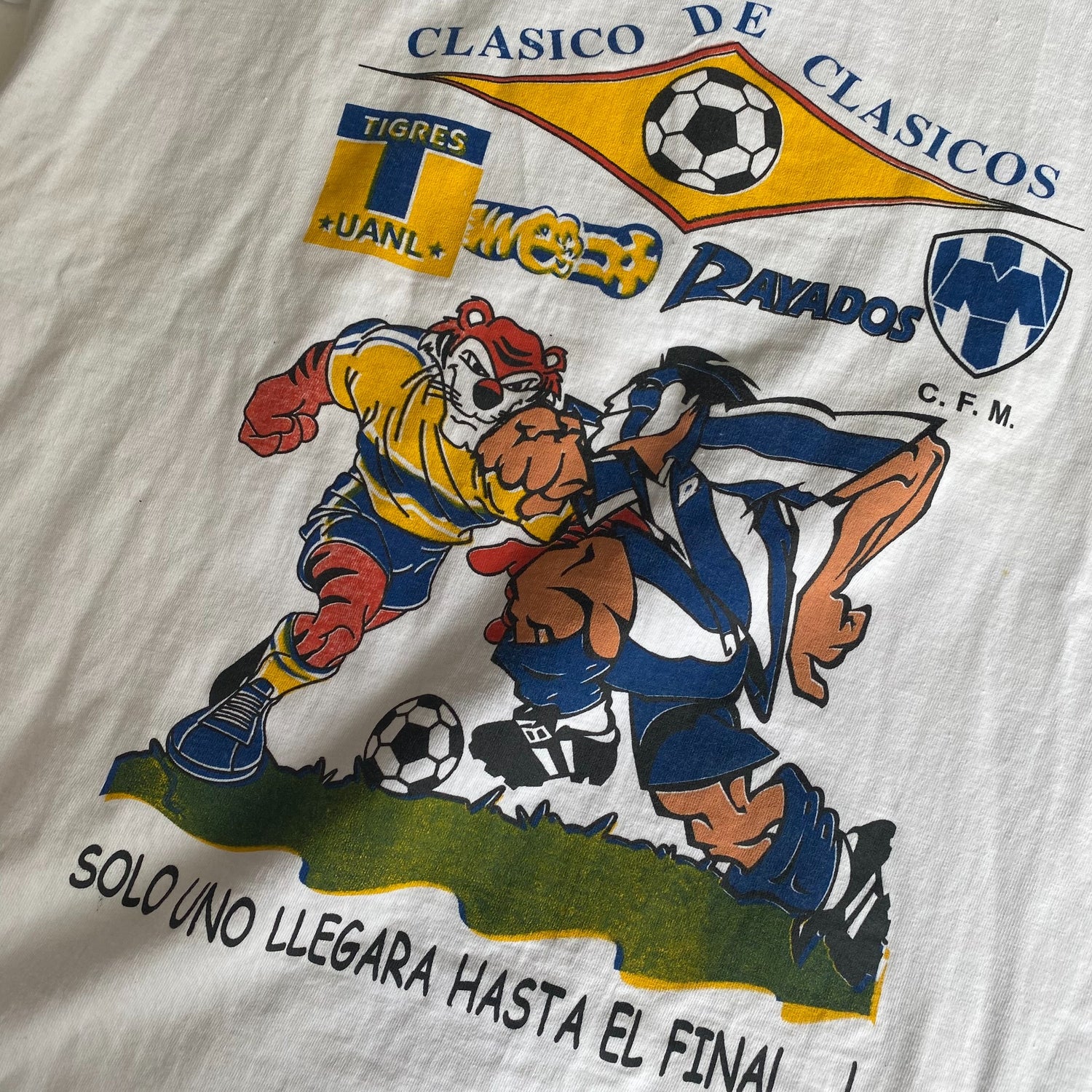Vintage 2003 Rayados de Monterrey vs Tigres UANL Graphic T-Shirt