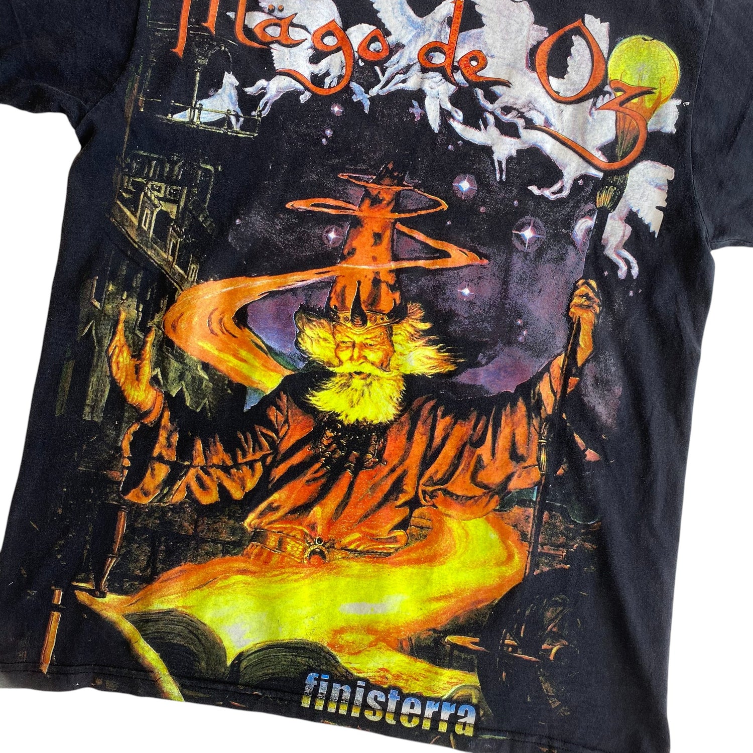 Vintage Mago de Oz &quot;Finesterria&quot; Mexican Boot Graphic T-Shirt