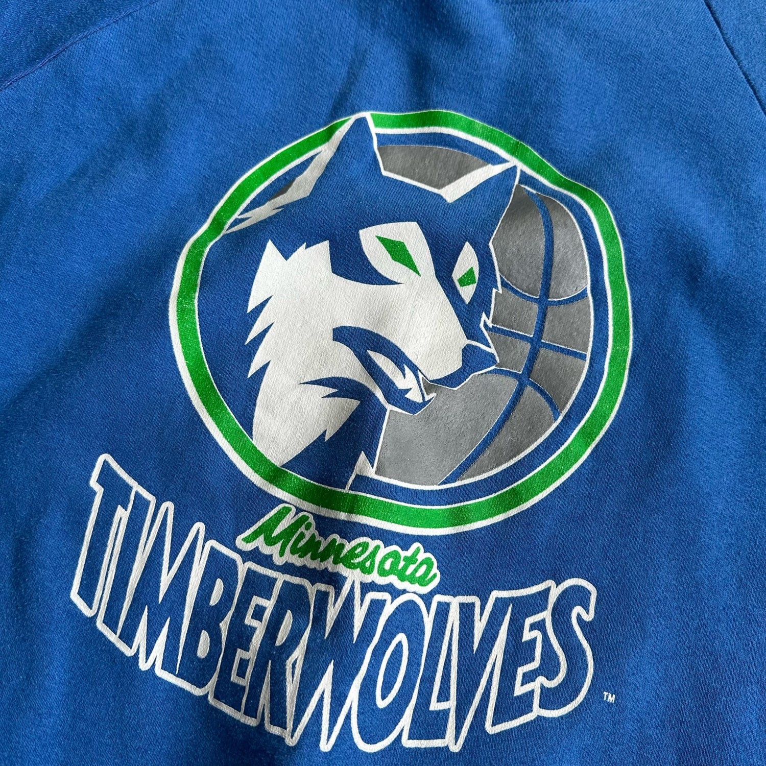 80s Minnesota Timberwolves Logo Crewneck