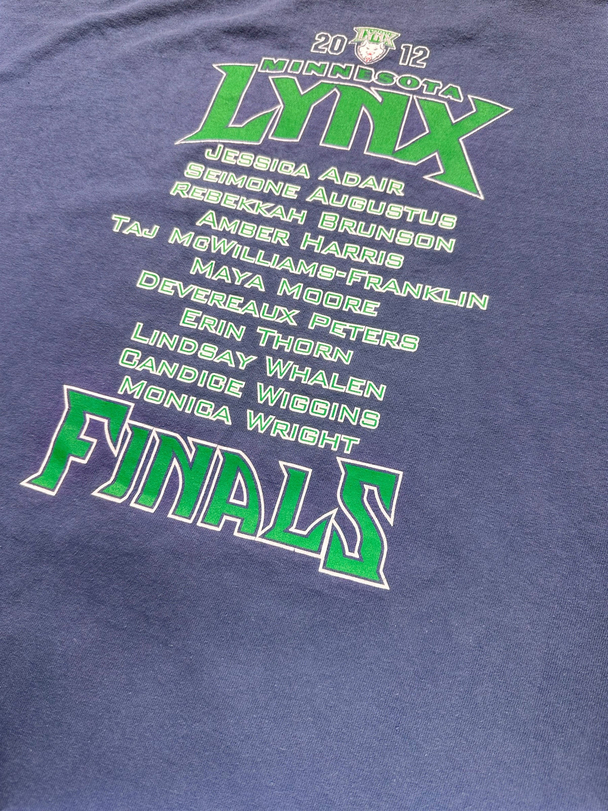 Vintage Minnesota Lynx 2012 WNBA Finals Championship T-Shirt