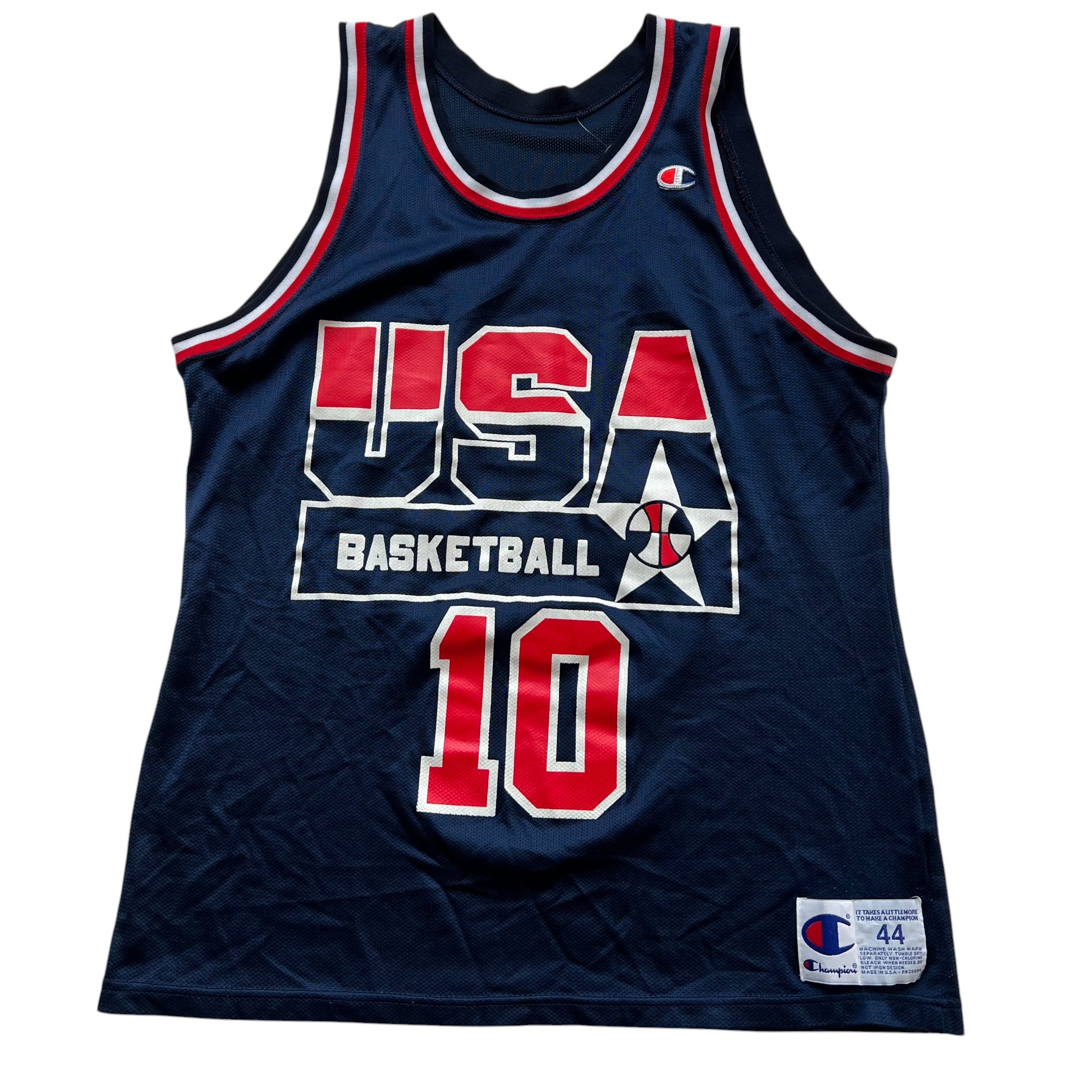 Vintage Reggie Miller USA Champion Jersey