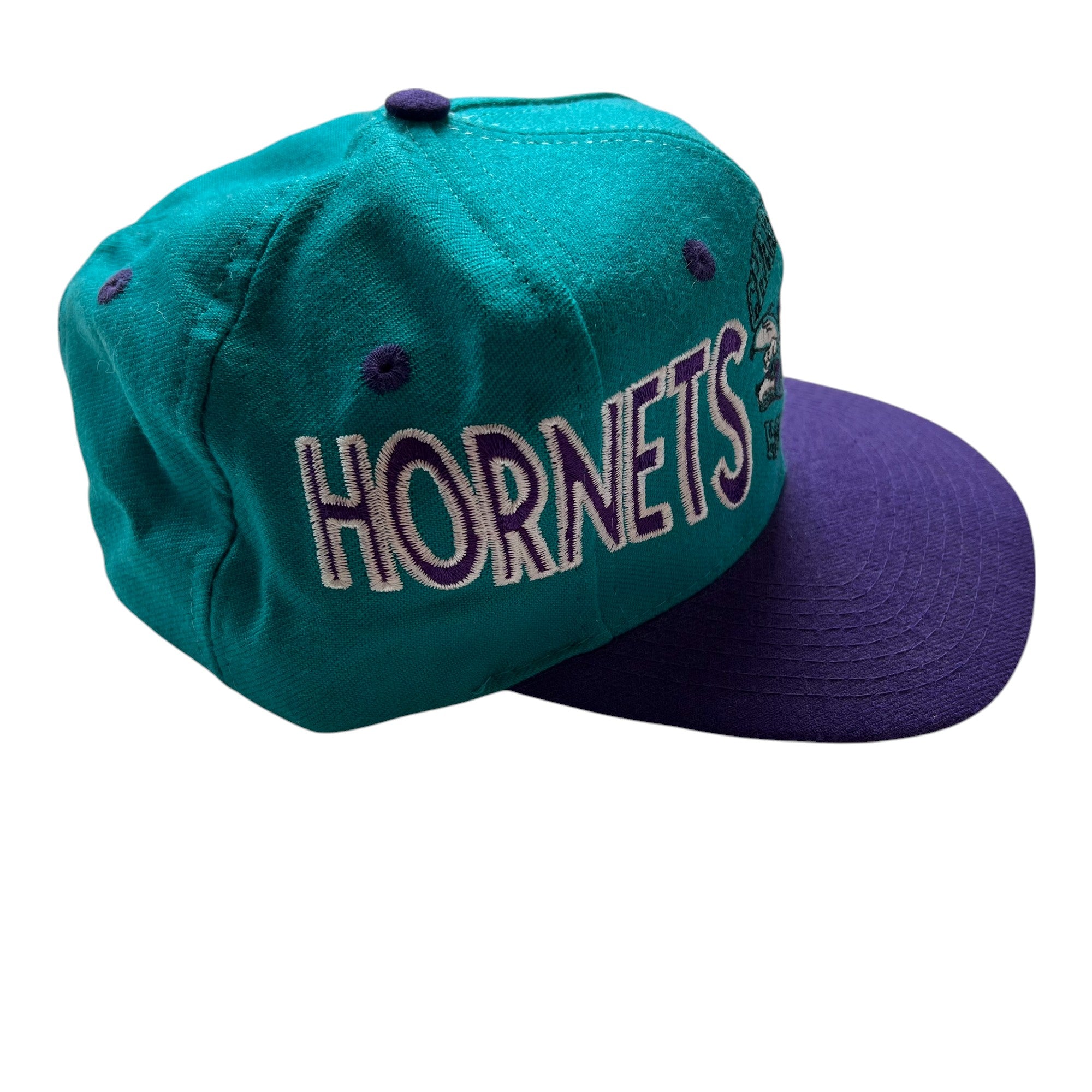 Vintage Charlotte Hornets Embroidered Logo Hat