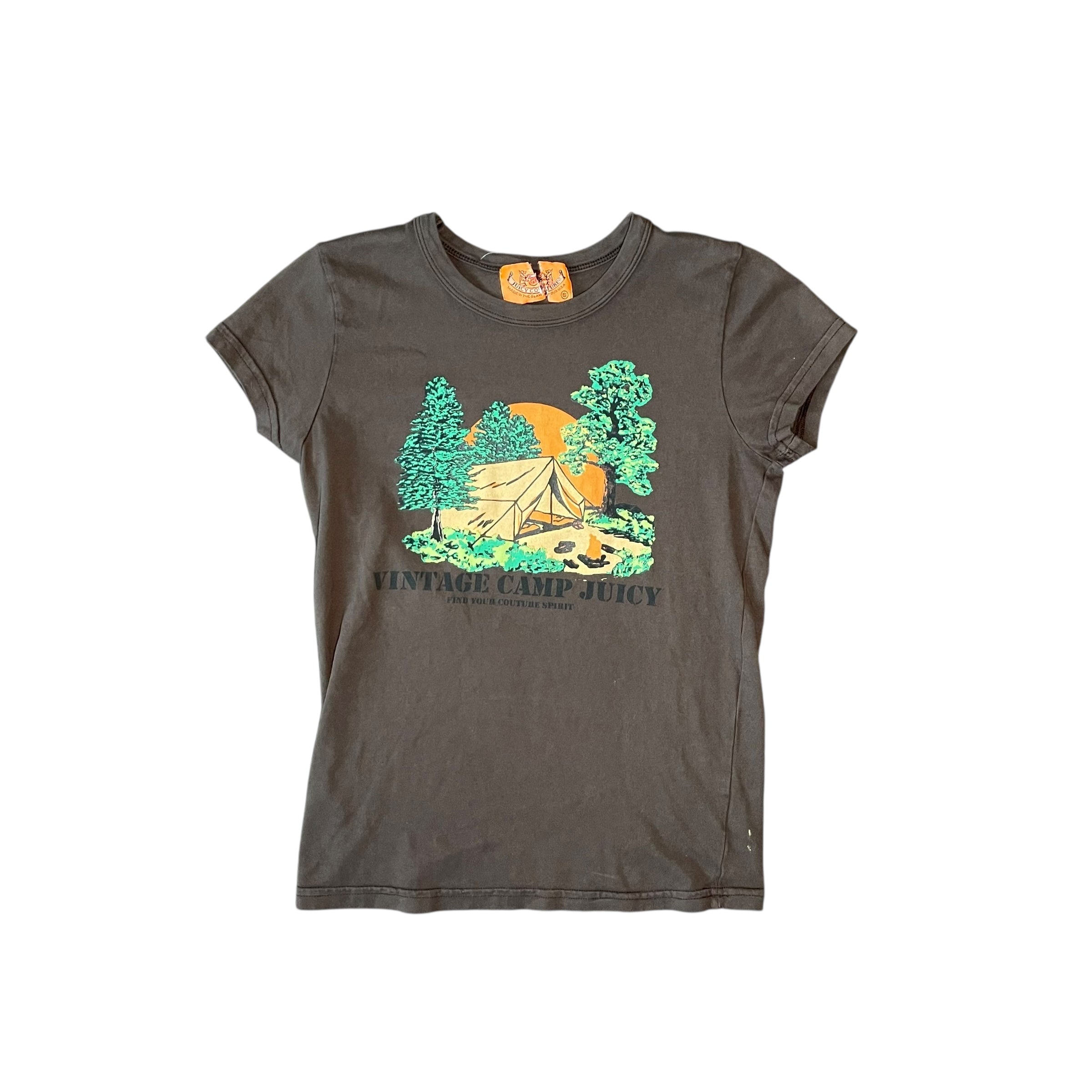Y2K Juicy Couture Brown Baby Tee