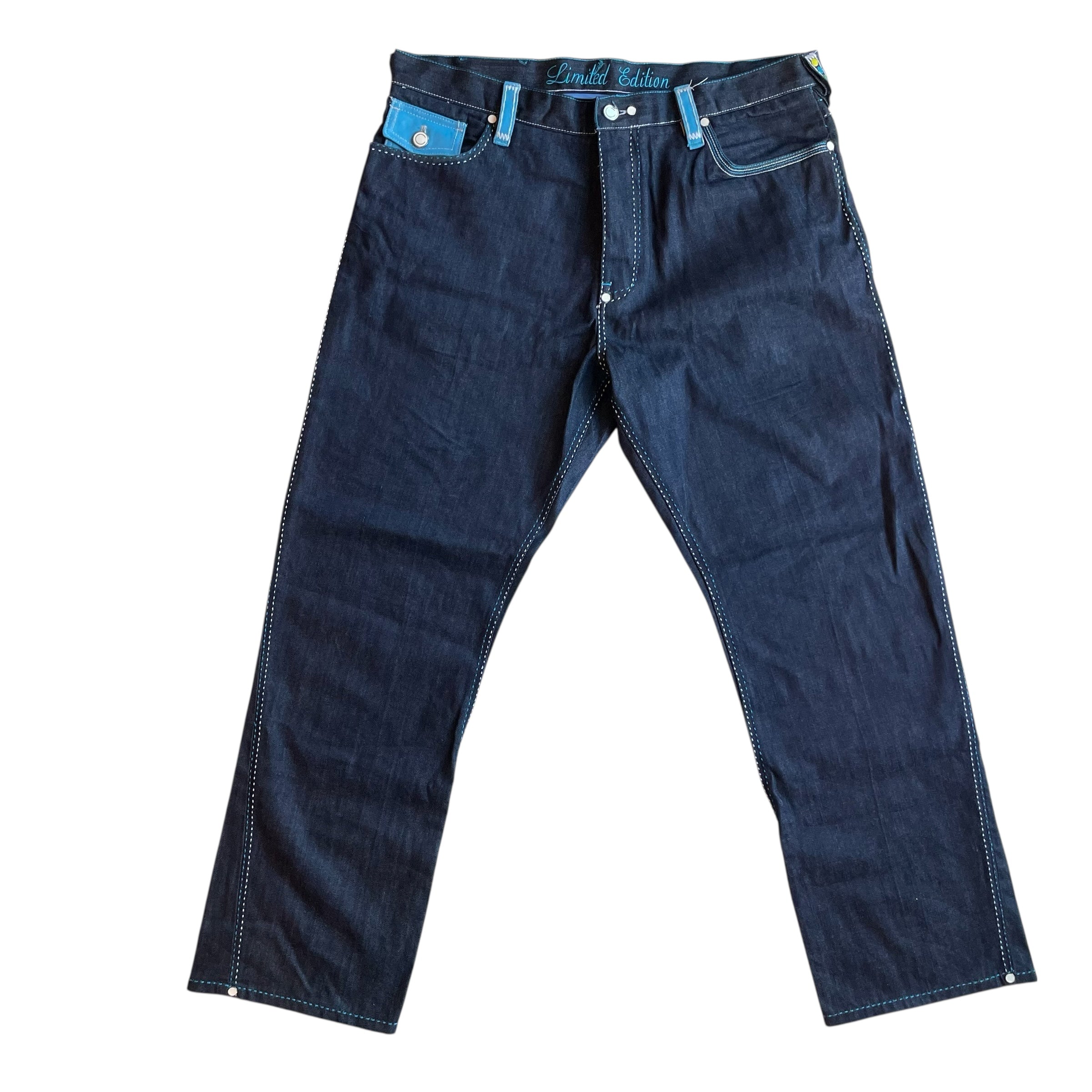 Vintage Y2K Coogi Baggy Embroidered Indigo Jeans