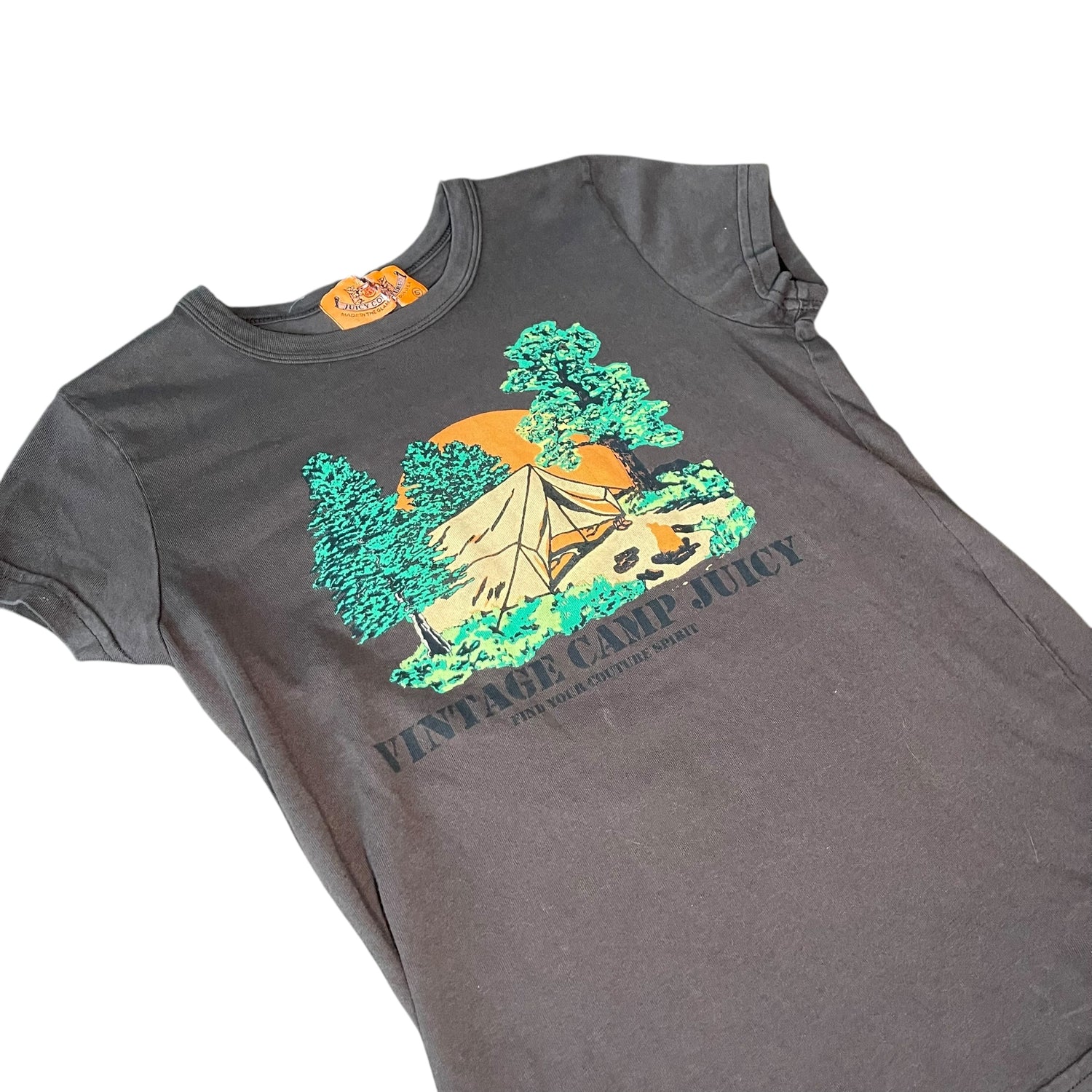 Y2K Juicy Couture Brown Baby Tee