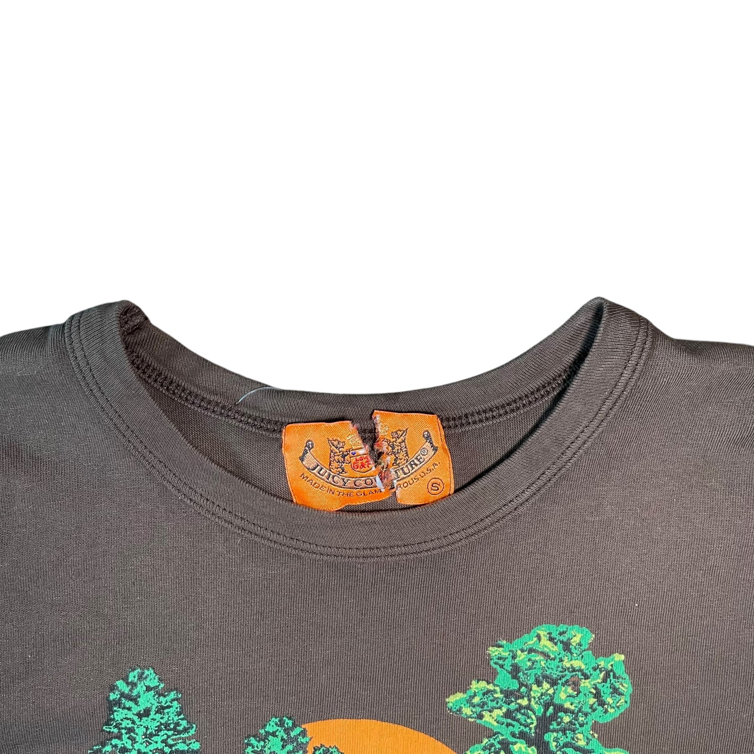 Y2K Juicy Couture Brown Baby Tee