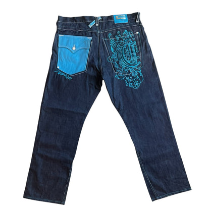 Vintage Y2K Coogi Baggy Embroidered Indigo Jeans