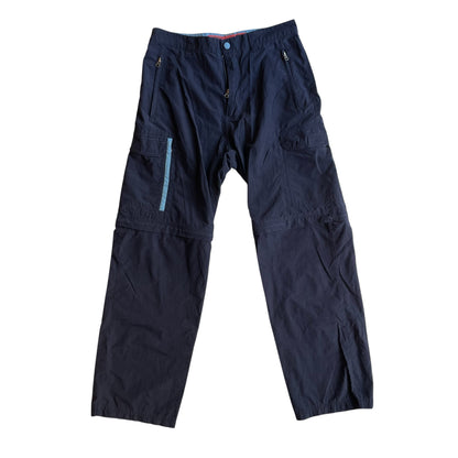 Vintage Mossimo Navy and Baby Blue Convertible Cargo Pants
