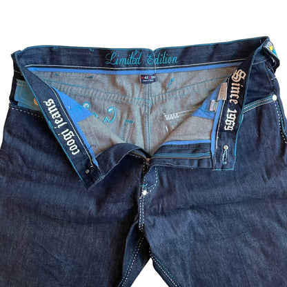 Vintage Y2K Coogi Baggy Embroidered Indigo Jeans