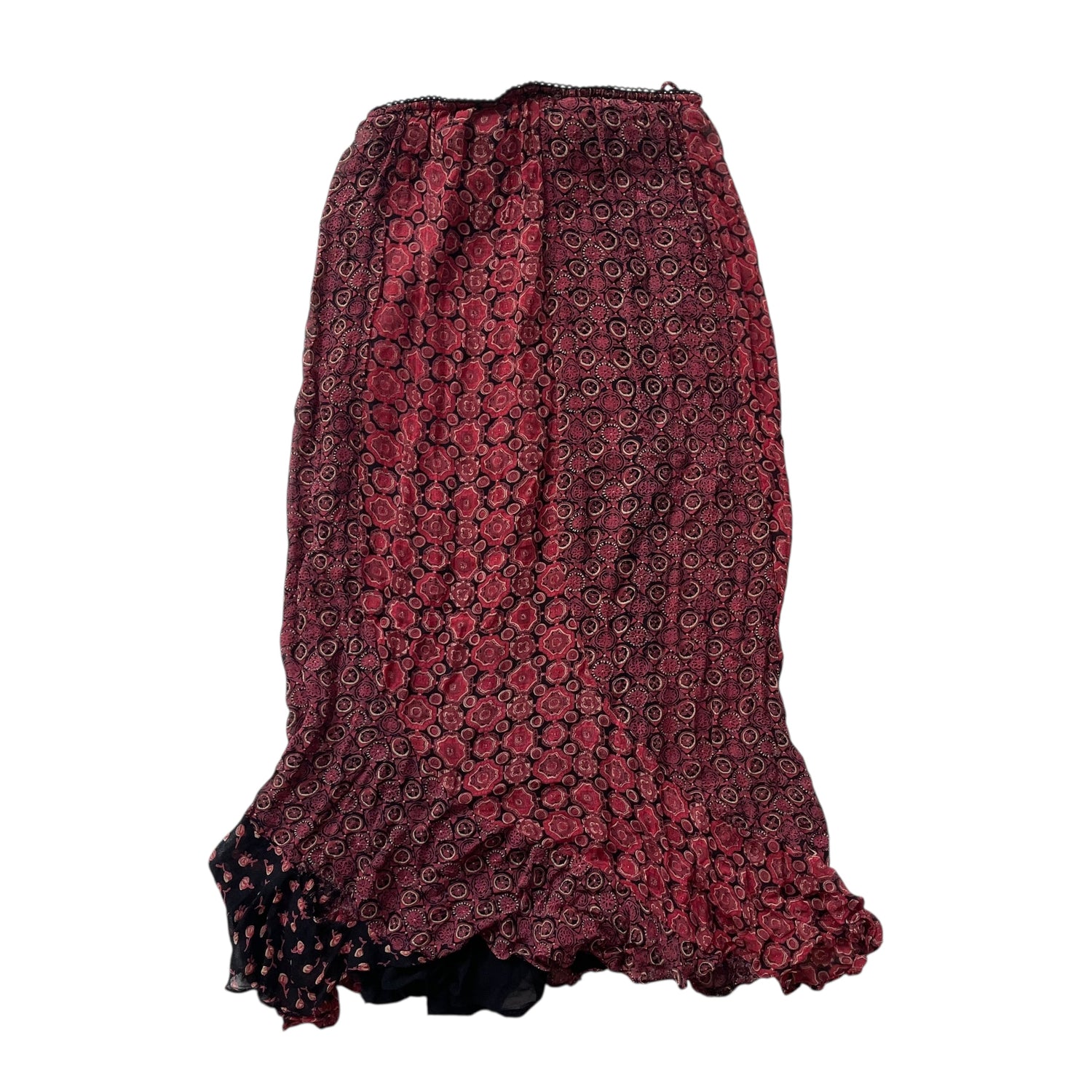 Y2K Indira All Over Print Multilayered Skirt