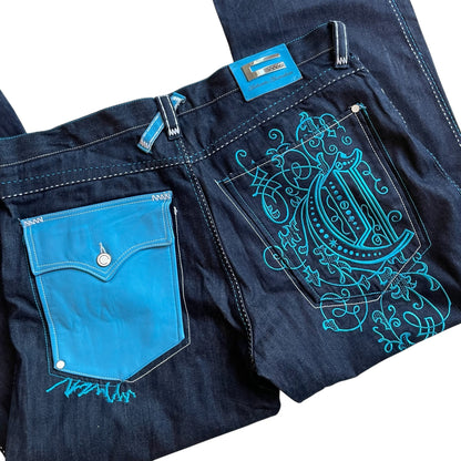 Vintage Y2K Coogi Baggy Embroidered Indigo Jeans