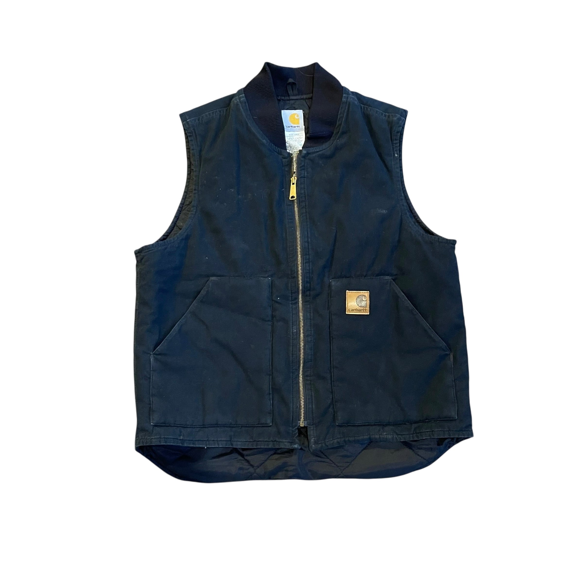 Vintage Carhartt Black Quilted Vest