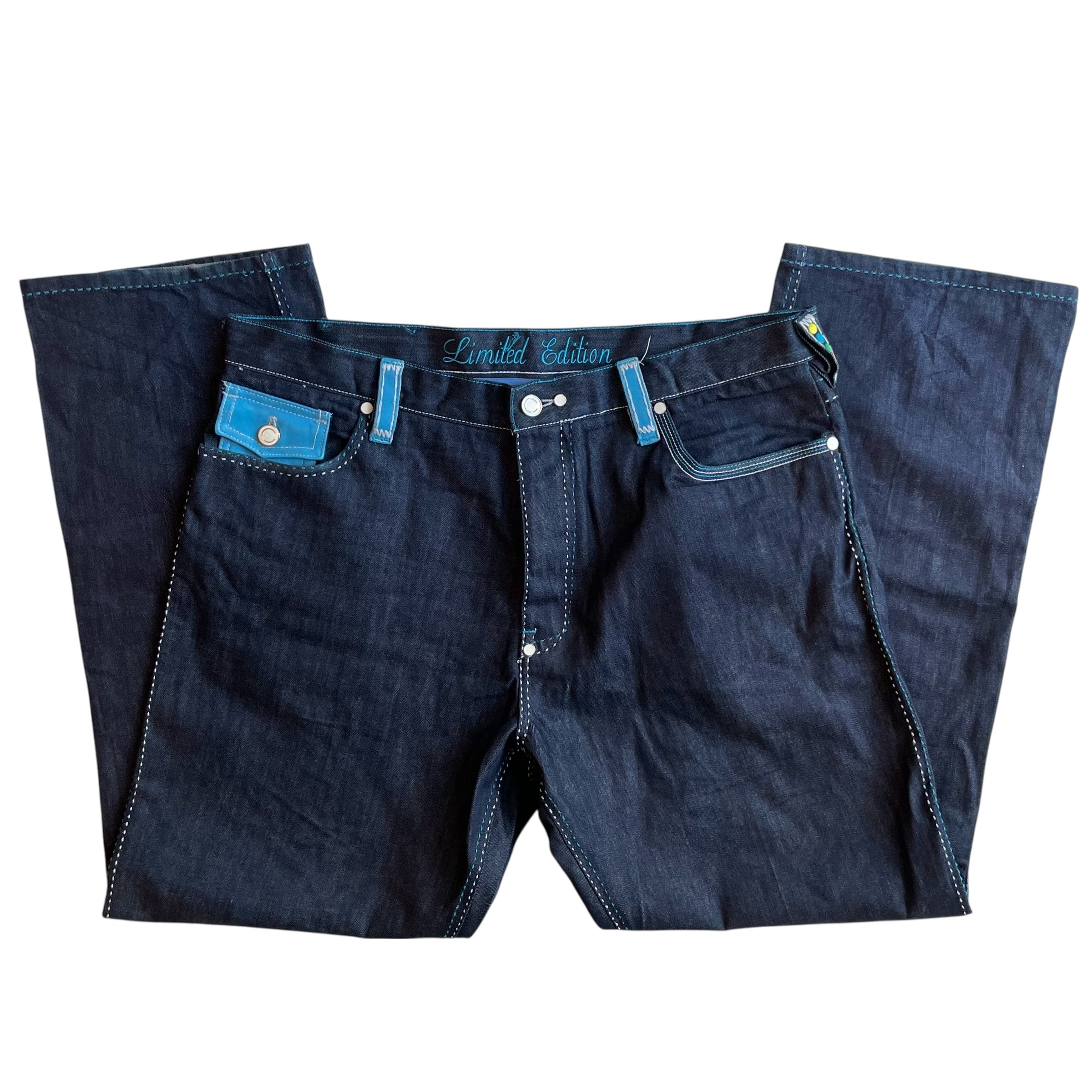 Vintage Y2K Coogi Baggy Embroidered Indigo Jeans