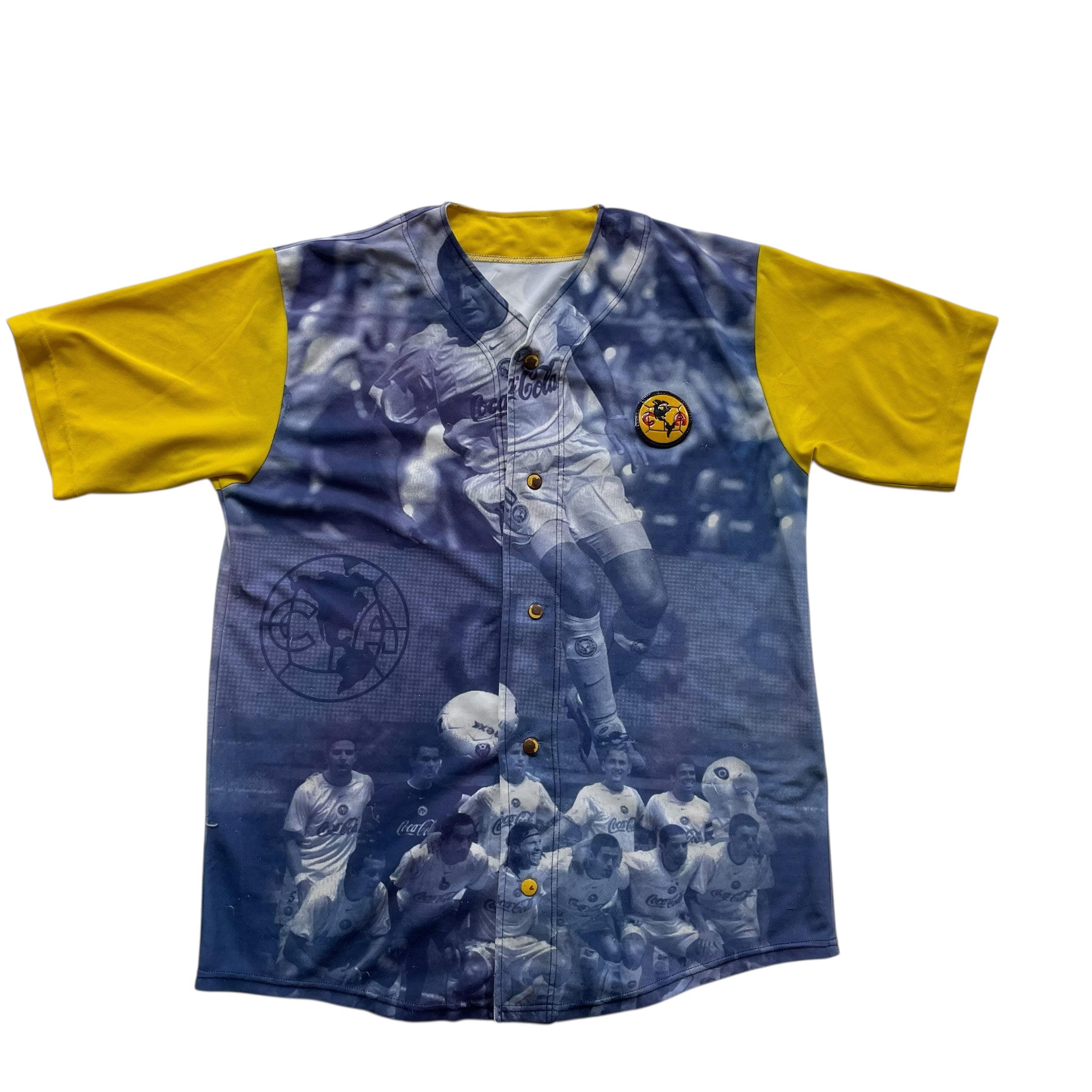 Vintage Y2K Club America All-Over-Print Baseball Jersey
