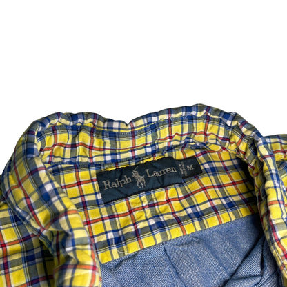 Y2K Polo Ralph Lauren Yellow Plaid Button Up