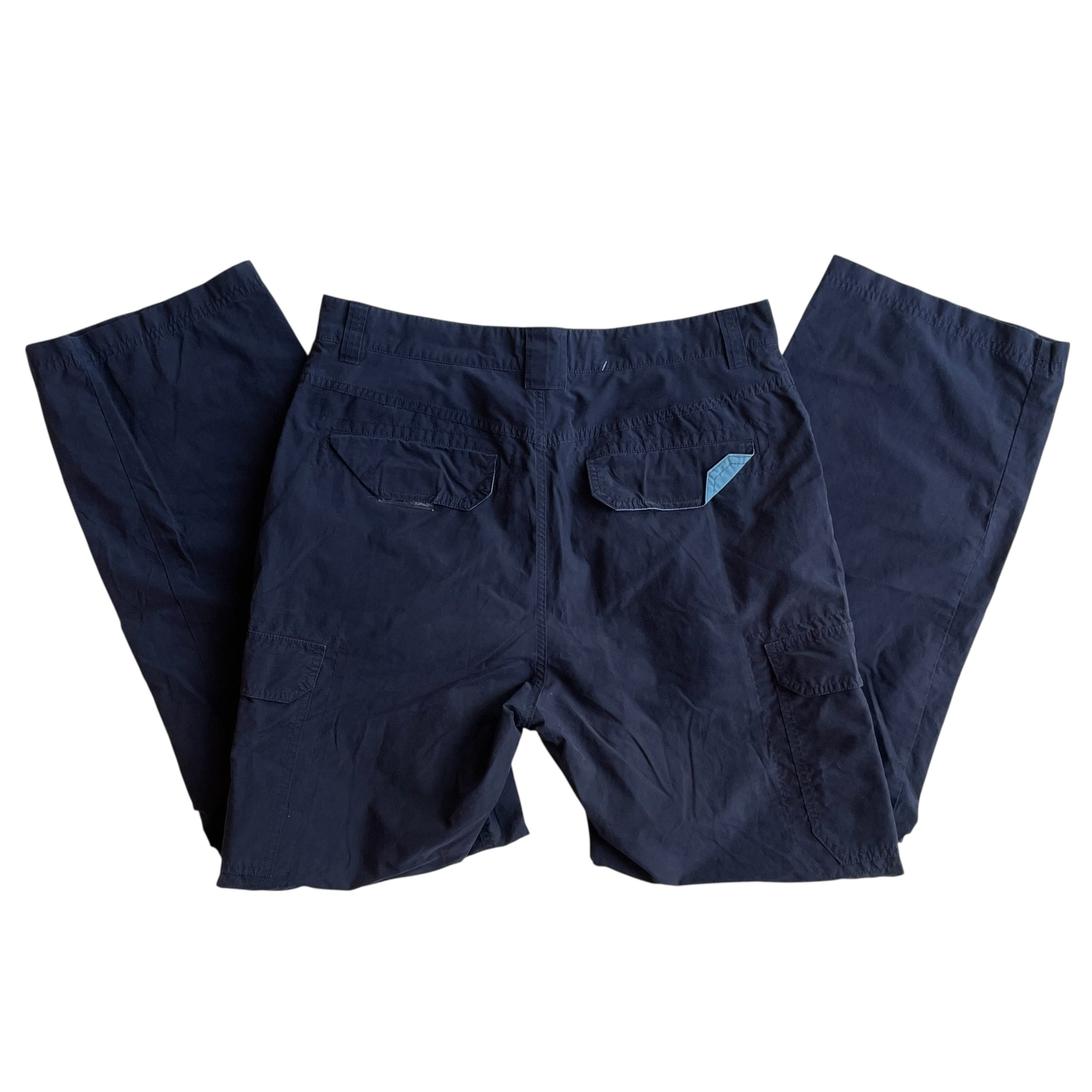 Vintage Mossimo Navy and Baby Blue Convertible Cargo Pants
