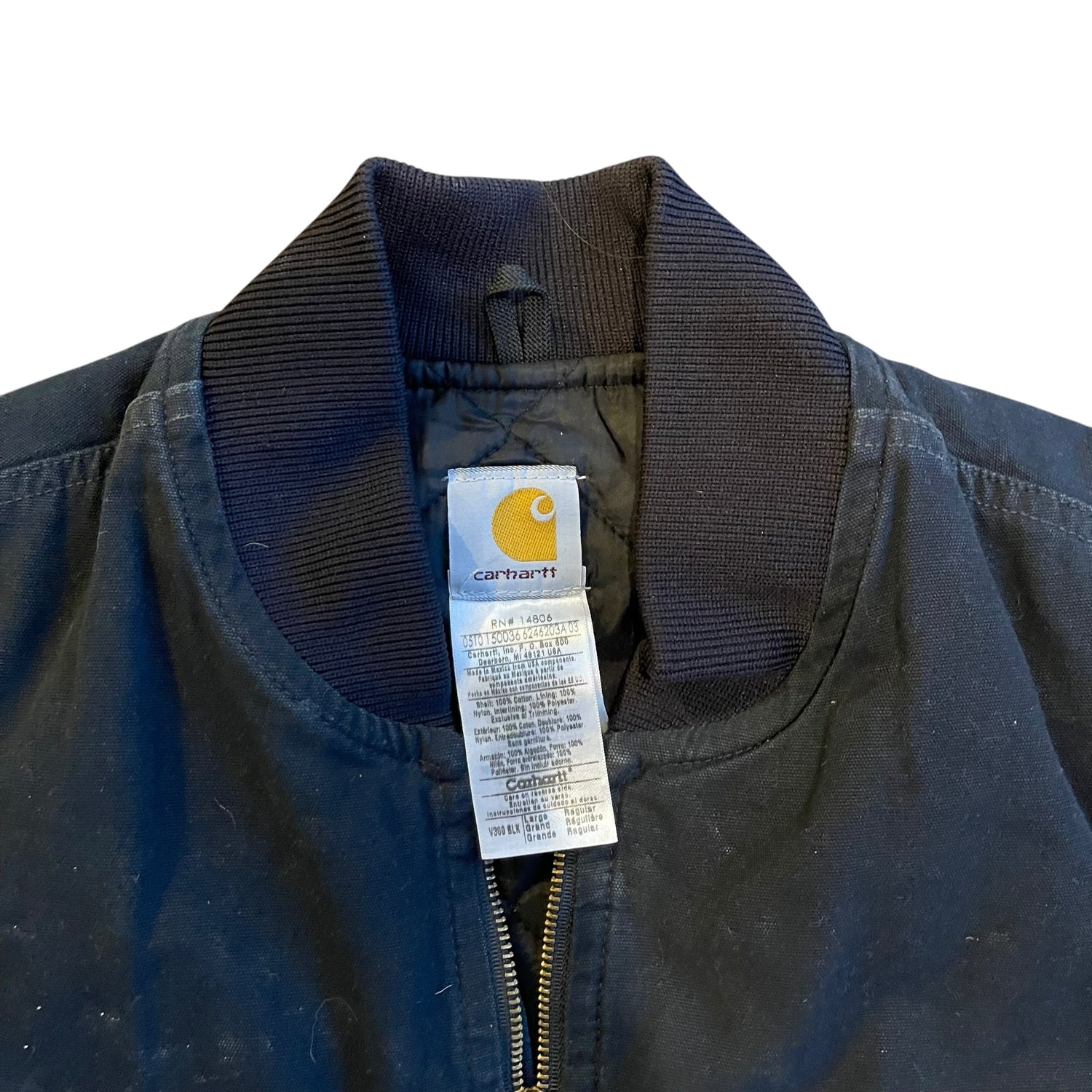 Vintage Carhartt Black Quilted Vest