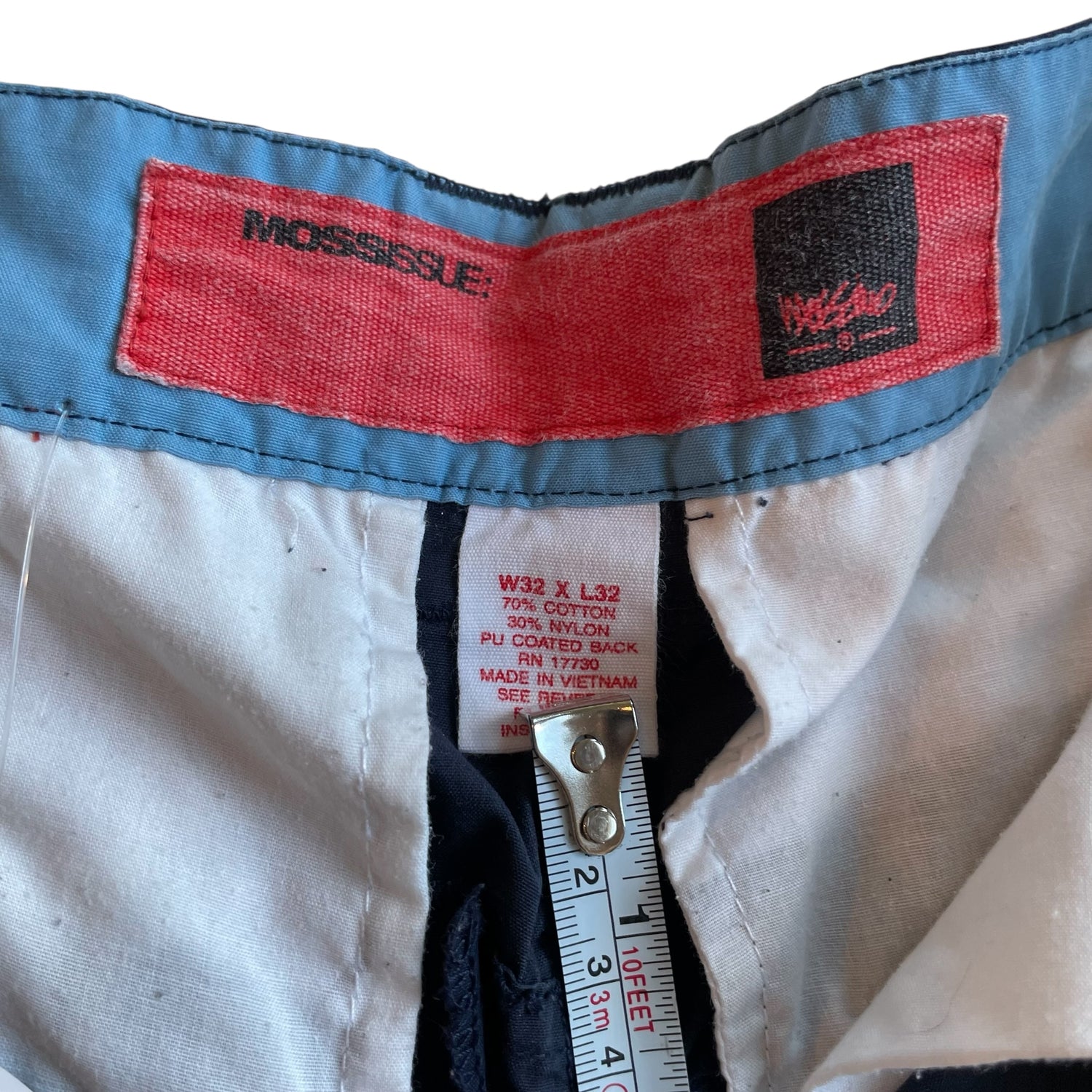 Vintage Mossimo Navy and Baby Blue Convertible Cargo Pants
