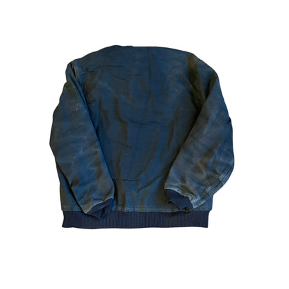 Vintage Distressed Carhartt Black Quilted Hooded Jacket