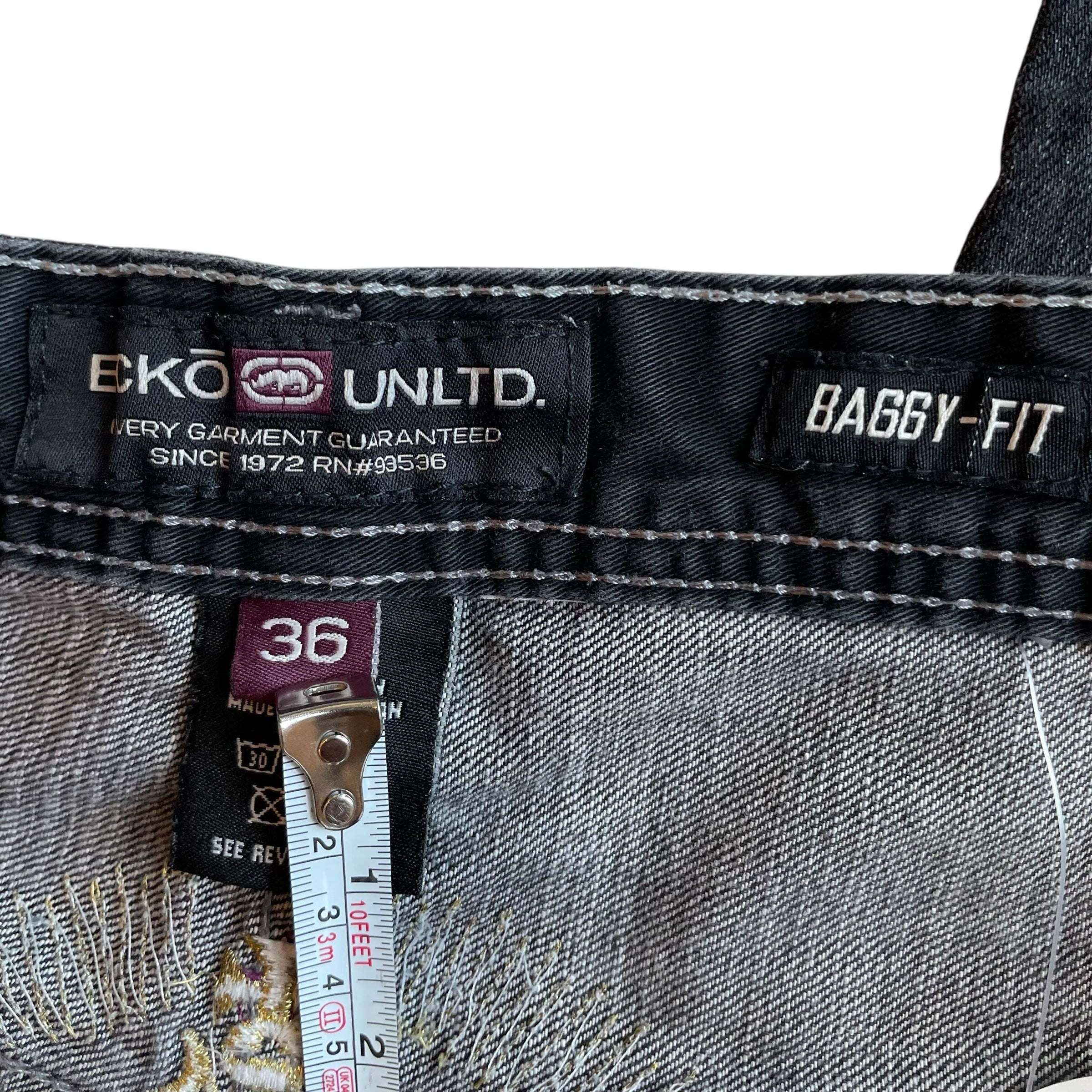 Vintage Y2K Baggy Ecko Unlimited Embroidered Jeans