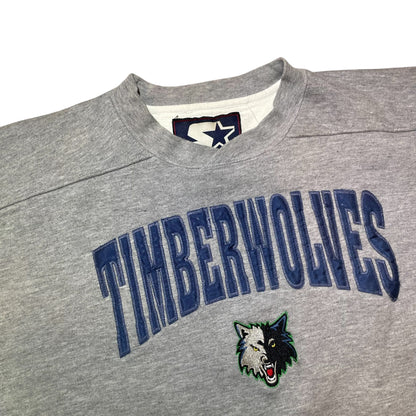 Vintage Minnesota Timberwolves Gray Starter Sweatshirt
