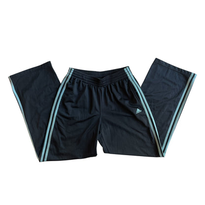 Vintage 2010s Adidas Gray and Baby Blue Femme Track Pants