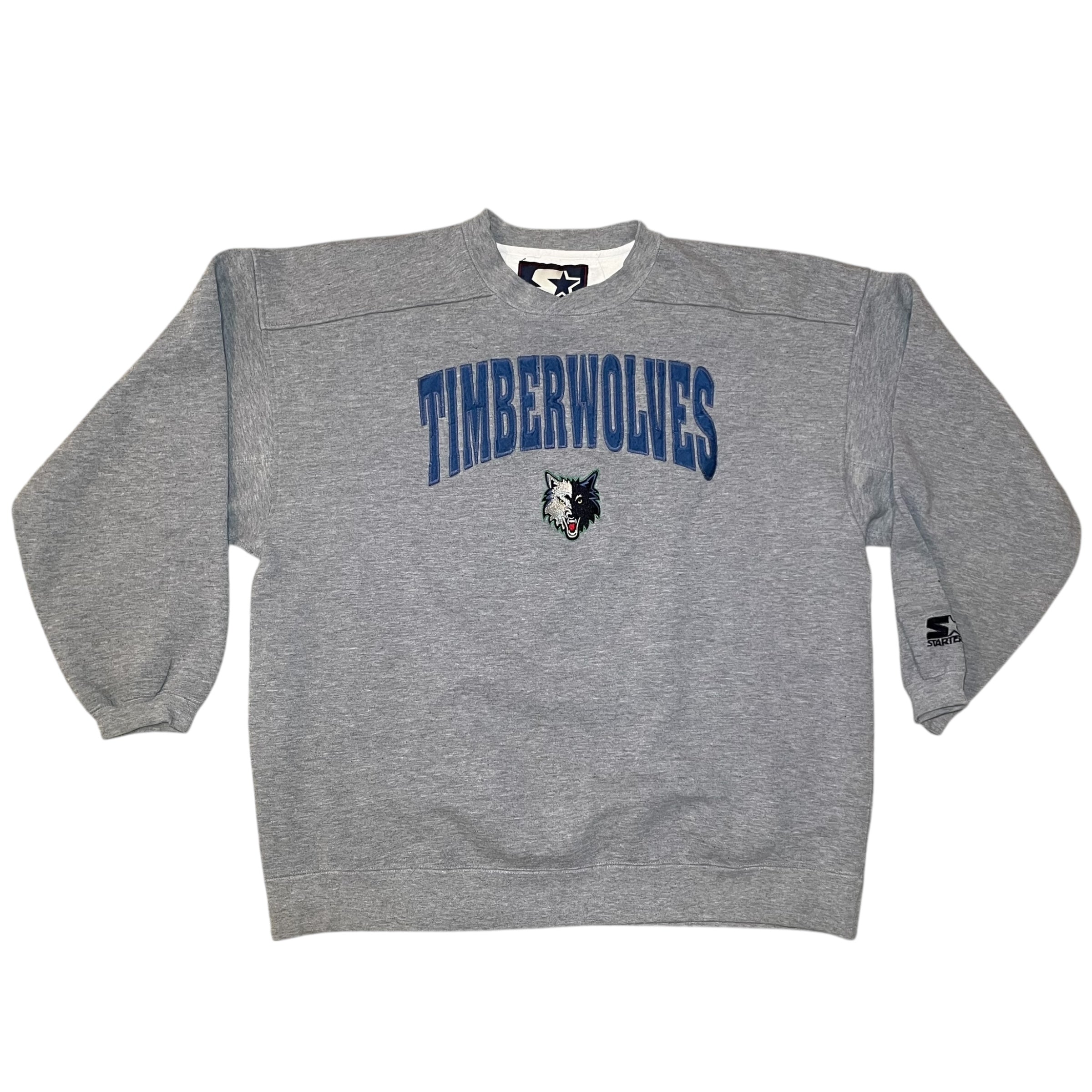 Vintage Minnesota Timberwolves Gray Starter Sweatshirt
