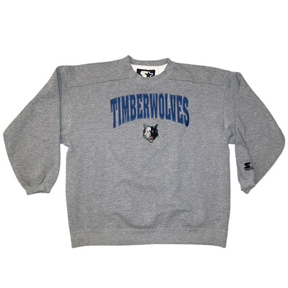 Vintage Minnesota Timberwolves Gray Starter Sweatshirt