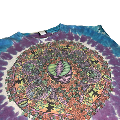Y2K Liquid Blue Grateful Dead Cut-Off Tee