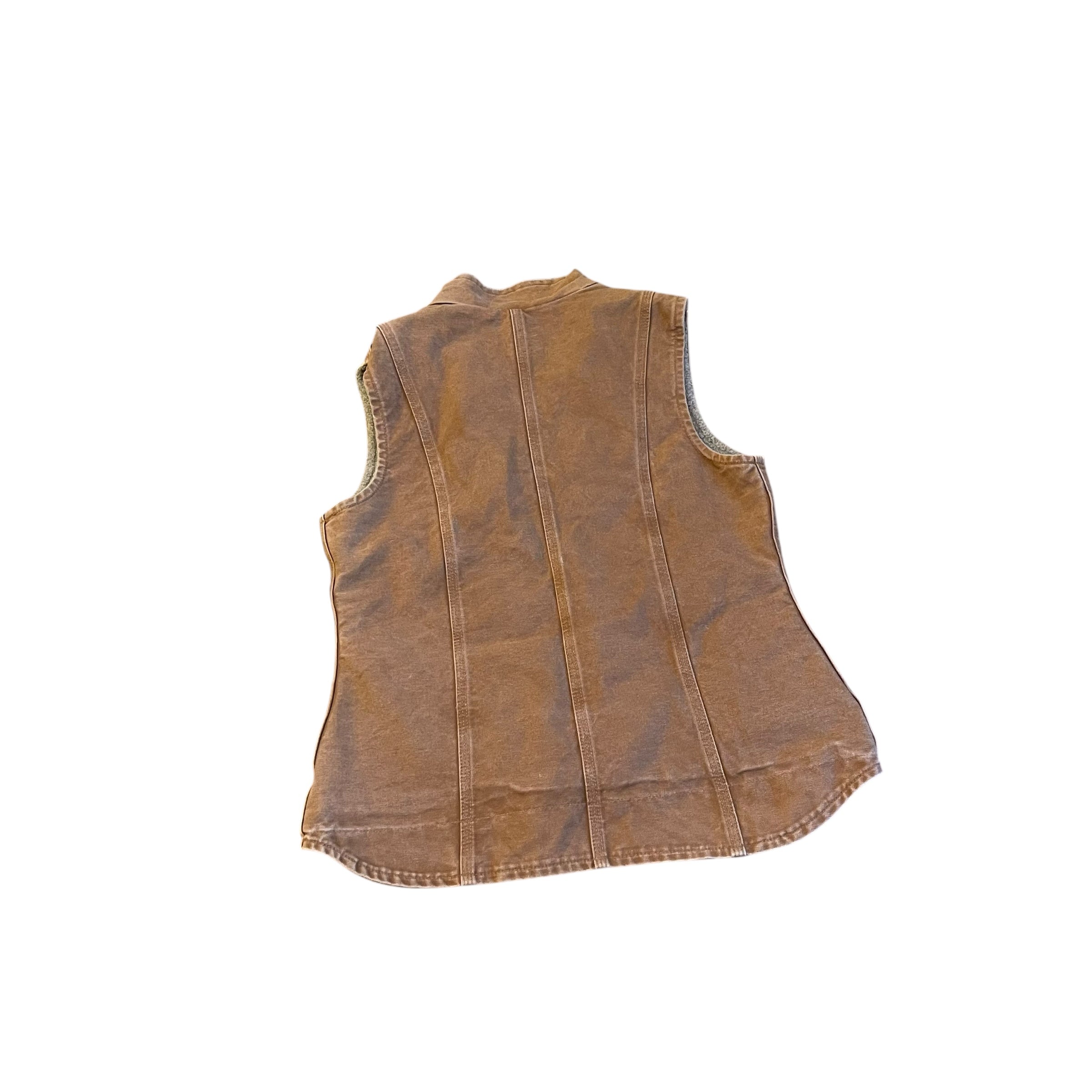 Vintage Carhartt Brown Sherpa-Lined Vest