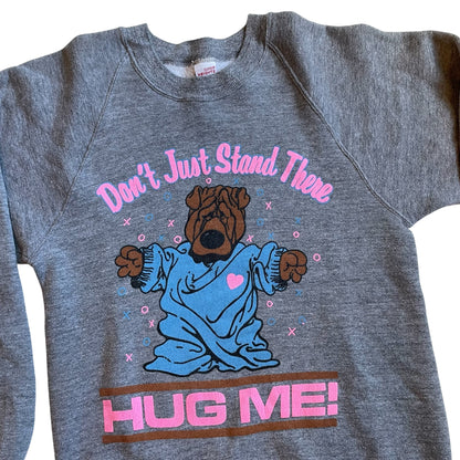 Vintage 80s Russell Athletic &quot;Hug Me&quot; Sweatshirt
