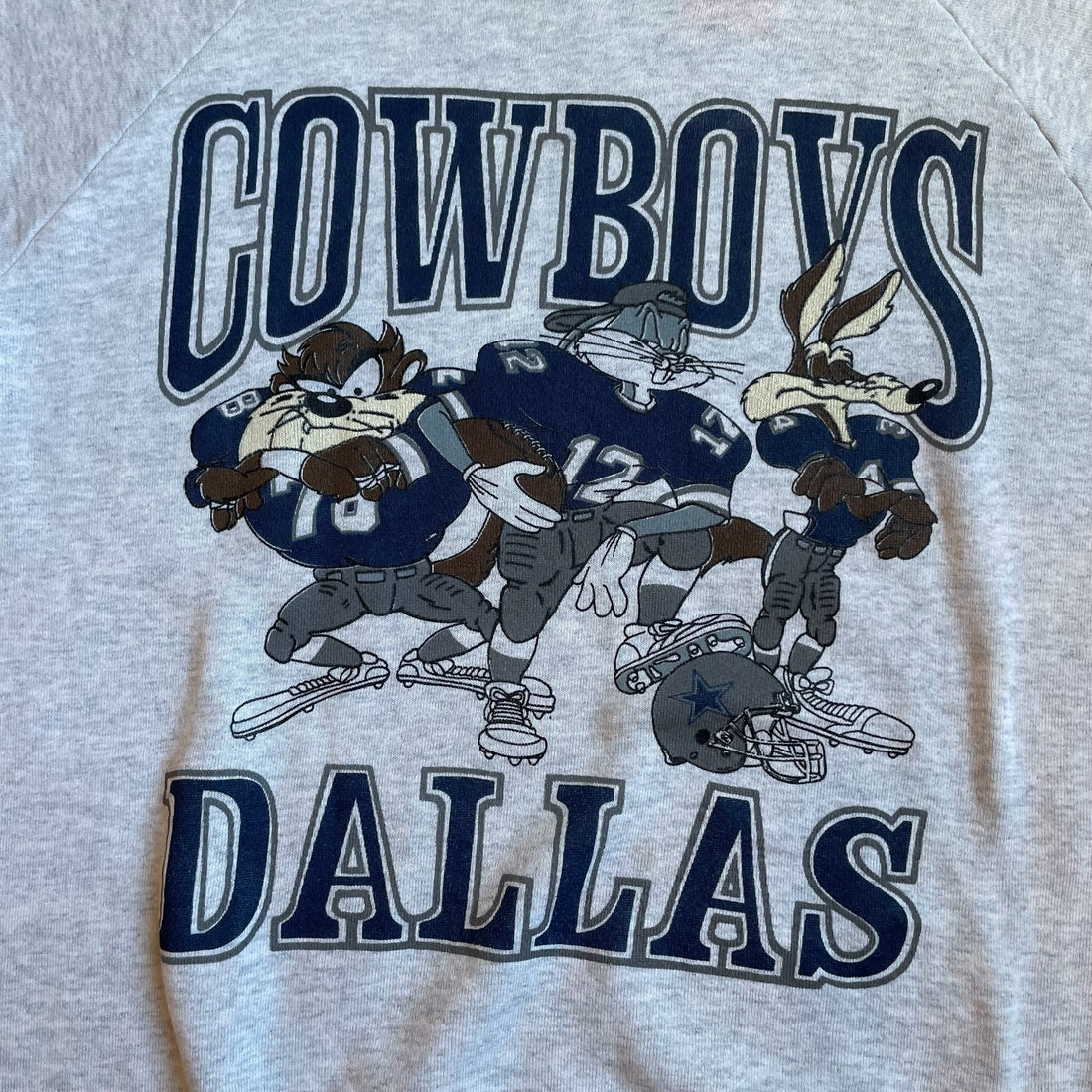 Vintage 90s Dallas Cowboys x Looney Tunes Gray Sweatshirt
