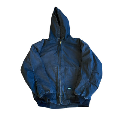 Vintage Key Apparel Black Quilted Work Jacket