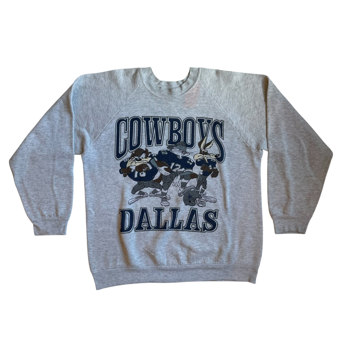 Vintage 90s Dallas Cowboys x Looney Tunes Gray Sweatshirt