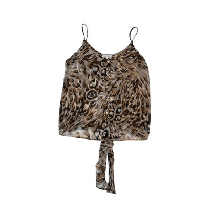 Vintage Kirra Cheeta Print Strappy Blouse