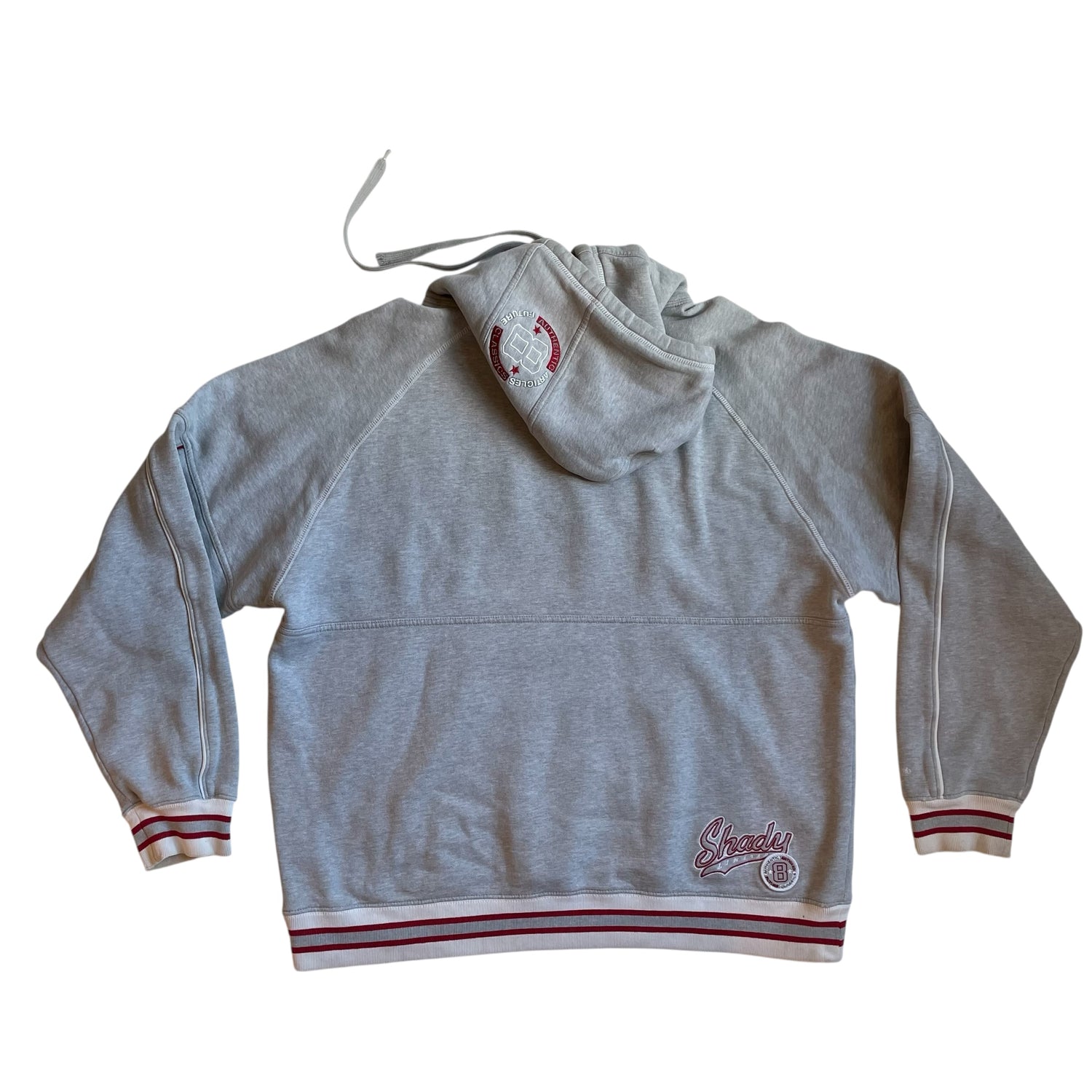 Vintage Y2K Shady Limited Embroidered Gray Hoodie