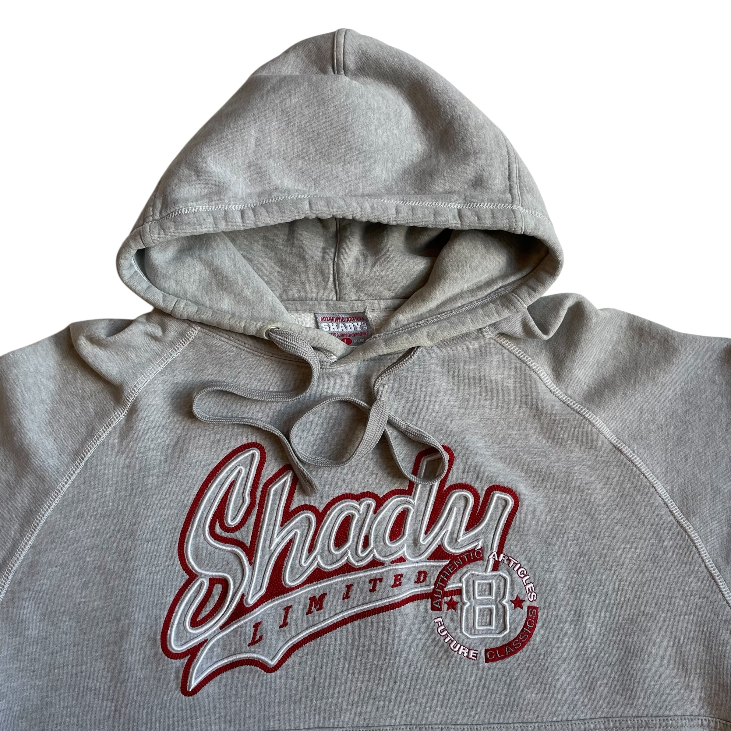 Vintage Y2K Shady Limited Embroidered Gray Hoodie