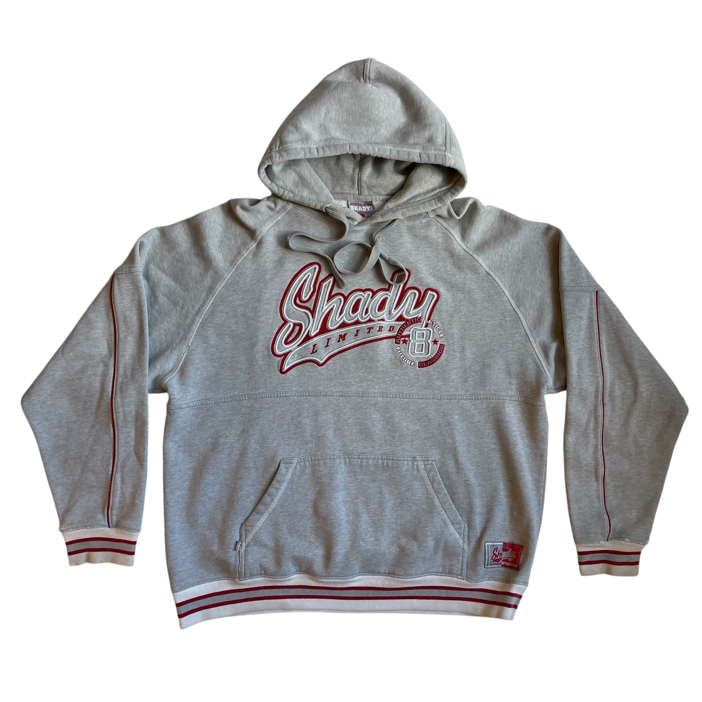 Vintage Y2K Shady Limited Embroidered Gray Hoodie