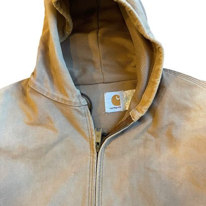 Vintage Carhartt Brown Lined Hooded Jacket