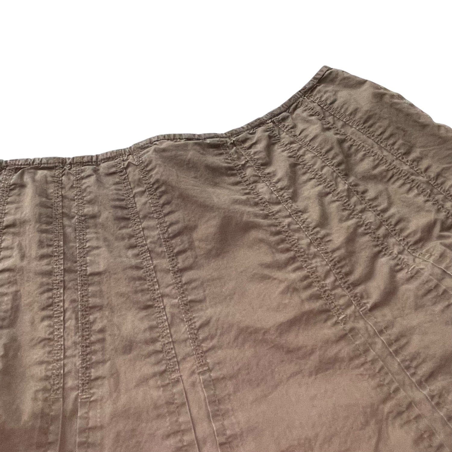 Y2K Cabi Brown Pleated Midi Skirt