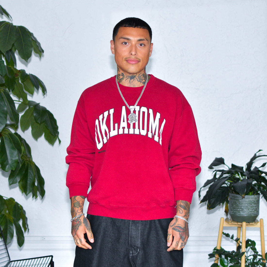Vintage Russell Athletic Oklahoma Sooners Red Crewneck