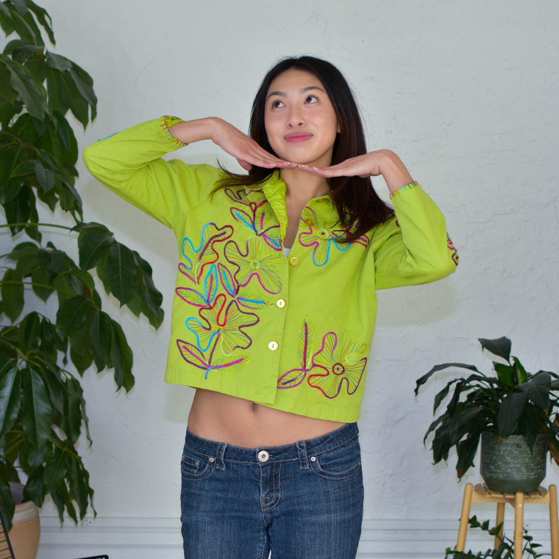 Vintage Y2KStudio Works Floral Button Up